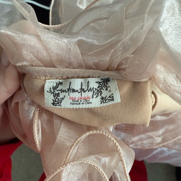 Free People Cream Ruffle Bodysuit - Picture 5 of 5